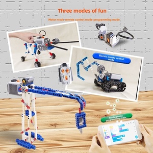 Bloques de Construcción de Robots Programables, <span class=keywords><strong>Material</strong></span> ABS 9686, 596 Piezas, Educación Científica, Ensamblaje Mecánico Eléctrico, Juguete Educativo - Product Image 3