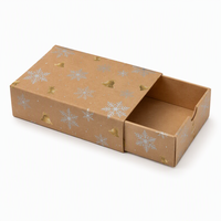 Boîte à savon rigide auto-érectible avec tiroir coulissant carré, emballage cadeau écologique pour Noël, savon de luxe, beurre corporel