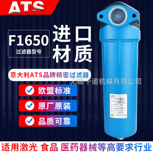 Élément filtrant à air comprimé de précision Ats F1650P M H C X S pour l'élimination de l'huile, de la poussière et de l'eau à usage industriel - Product Image 1