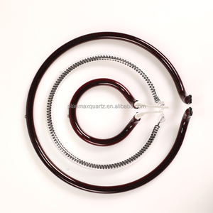 Grand diamètre extérieur rond oméga verre <span class=keywords><strong>quartz</strong></span> lampe chauffante élément chauffant en fibre de carbone pour chauffage d'ambiance - Product Image 4