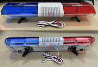 47 inci 212 LED lampu ambulans Bar, Speaker pengontrol ukuran besar atap otomatis klakson peringatan darurat