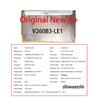 شاشة LCD أصلية مقاس 26 بوصة بدقة 1366*768 LVDS 30pins طرازات LTA260AP05 LTI260AP01 LTF260AP01 LTF260AP03 LTA260AP02 T260XW06 V0 V1 V260B3 LE1