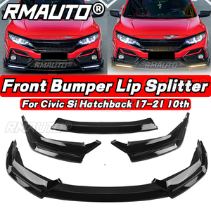 ชุดแต่งสปอยเลอร์กันชนหน้า 5 ชิ้น/ชุด พร้อมไฟเลี้ยว สำหรับ Honda Civic Si Hatchback ปี 2017-2021 รุ่นที่ 10 - Product Image 1