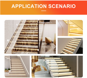 Kit de Contrôleur d'Éclairage d'Escalier à 28 Marches 12V 24V, Contrôleur LED Intelligent pour Maison Connectée avec Capteur PIR Automatique pour Décoration Intérieure - Product Image 4