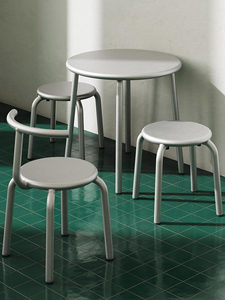 Ensemble d'extérieur en métal <span class=keywords><strong>de</strong></span> style industriel Flying Wing |   <span class=keywords><strong>Table</strong></span> et chaises <span class=keywords><strong>de</strong></span> salle à manger à dossier unique pour cour, terrasse et café - Product Image 6
