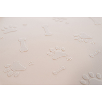Tapis à lécher durable à alimentation lente, silicone de qualité alimentaire avec motifs d'os et de pattes, portable pour les voyages, design personnalisé