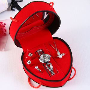 Ensemble cadeau promotionnel en gros, montre + boîte cadeau de bijoux pour les petites amies, la fête des mères et la Saint-Valentin - Product Image 3