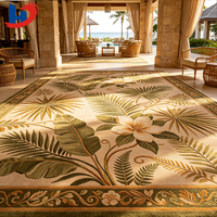 HENGJIU Fabricant OEM de tapis faits main, tapis en laine tufté à la main avec logo personnalisé pour les hôtels de luxe et les hôtels de charme