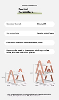 Étagère à chaussures pliante multicouche peu encombrante Étagère à chaussures simple en plastique Étagère de rangement pour cosmétiques de bureau