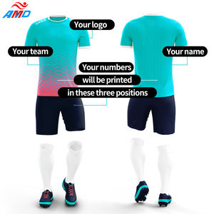 新款成人儿童足球球衣套装男子男孩足球套装运动服监控足球制服女子足球训练服 - Product Image 2