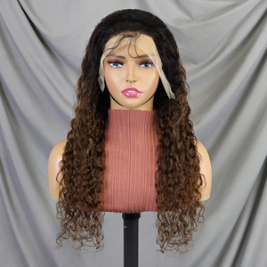 วิกผมแท้ 200% # วิกผมลูกไม้แบบใส 1BT4 รุ่น Water Wave ขนาด 13x4 นิ้ว วิกผมยาว - Product Image 3