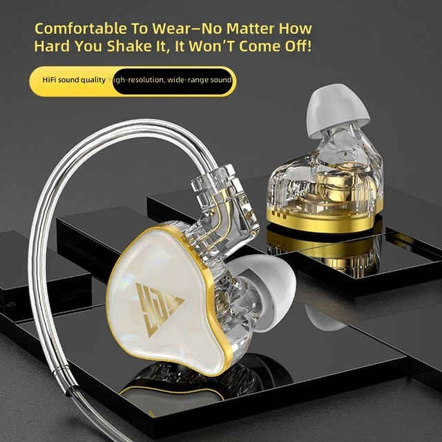 In-ear Detachable Swappable-Cable Noise-Canceling High-Fidelity Audiophile-Grade PC Metal Wired Headphones 3.5mm Interface 1.2m