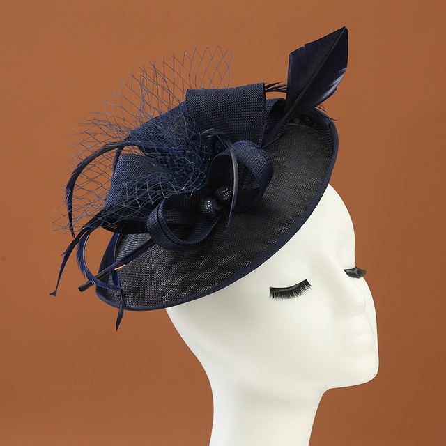 Multi Colors Sinamay Derby Disc Fascinator Tea Party Wedding Hat for Women