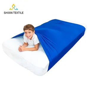Autismo traspirante comodo foglio di compressione a tre gradi letto elastico di compressione sensoriale lenzuolo per bambini o bambini