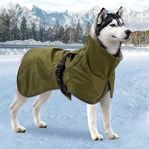 Orta ve büyük büyük köpekler kar geçirmez sıcak giyim soğuk dayanıklı ceket elbise