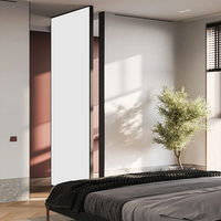 Pintu Luar Rumah Desain Postmodern DongmaAluminum Alloy dengan Poros Putar, Rangka Tersembunyi, Poros Offset, Tanpa Cat, untuk Seluruh Rumah