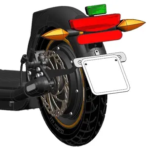 Yeni japonya standart yetişkin elektrikli Scooter 2-Wheel 40 sertifikası çelik çerçeve ile 40km aralığı su geçirmez 400 Watt güç