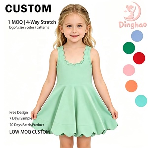 DH ODM Body da Ginnastica Ritmica per Bambine ad Alta Purezza, Senza Maniche con Volant, Vestito Uniforme per Eventi di Squadra - Product Image 1