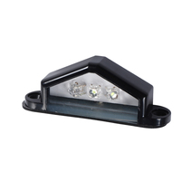 Vente en gros de feux de plaque d'immatriculation 12V/24V pour camion et remorque - 3 LED ultra-minces, profil bas, 0,001A, haute efficacité, lampe de plaque CCC EMARK