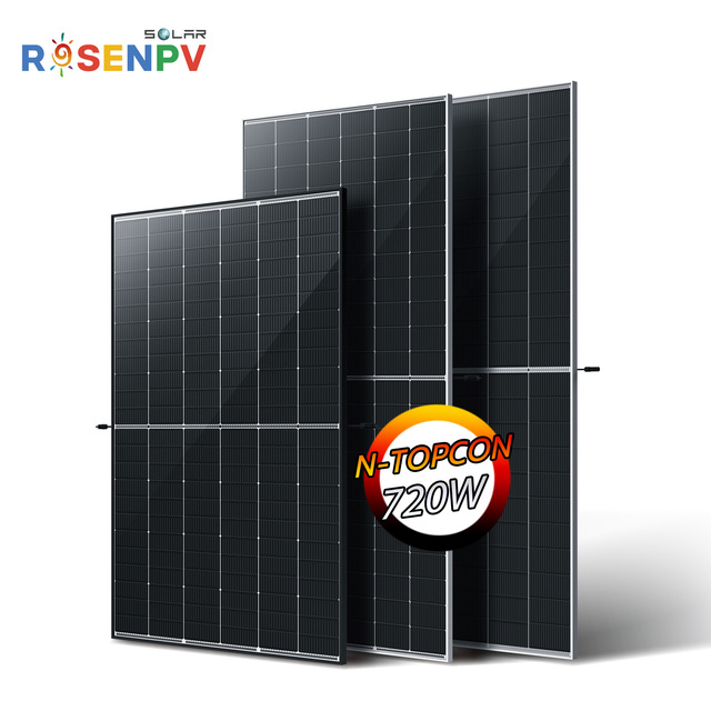 Solar Panel Bifacial N-type Double Glass 700w 720W 750W Solar Panel 800Watts 1000W