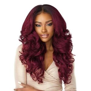 Nouvelle perruque longue bouclée noire volumineuse à raie centrale pour femme, style européen et américain, en fibre haute température, pour le commerce transfrontalier - Product Image 5