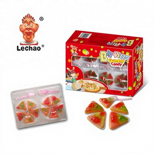 Caramelos de Goma con Forma de <span class=keywords><strong>Pizza</strong></span>, Coloridos, Marca Privada OEM ODM, Dulces Halal, Caramelos Blandos en Caja - Product Image 3