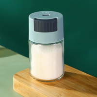 Grosir botol bumbu jenis tekan kaca botol garam dengan kontrol rasa yang tepat 0.5g pengontrol kaca Pot garam