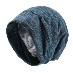 Bonnets rayés pour hommes et femmes, <span class=keywords><strong>bonnet</strong></span> <span class=keywords><strong>de</strong></span> <span class=keywords><strong>nuit</strong></span> ajustable avec satin Iining, nouveauté HZM-18285 - Product Image 6