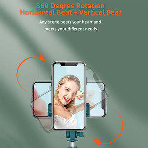 Khuyến Mãi Mới Nhất Di Động Xoay 360 Độ Điều Khiển Không Dây Cầm Tay Selfie Stick Với Chân Đế Mini - Product Image 6