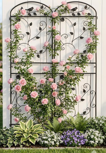 Lot <span class=keywords><strong>de</strong></span> 2 treillis <span class=keywords><strong>de</strong></span> jardin verticaux en métal pour la surveillance <span class=keywords><strong>de</strong></span> la <span class=keywords><strong>santé</strong></span> des plantes, pour murs <span class=keywords><strong>de</strong></span> jardin, murs <span class=keywords><strong>de</strong></span> garage et murs vides - Product Image 3