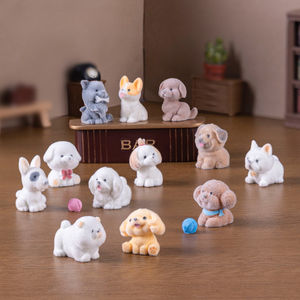 Venta al por mayor flocado muñeca creativa lindo Corgi cachorro lindo pequeño adorno ornamento - Product Image 2