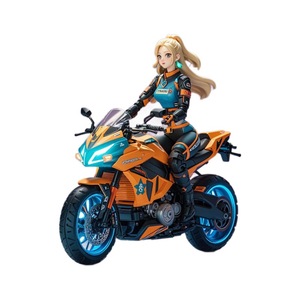 Figura de Juguete de PVC Personalizada de Chica Motociclista Cohete, Personaje de Juego de Fuerzas Especiales, Modelo Coleccionable de Anime - Product Image 5