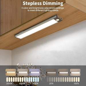 Lámpara Nocturna Magnética Recargable por USB con Sensor de Movimiento para Pared, Luz LED para Armario, Luces LED para Debajo del Gabinete - Product Image 5