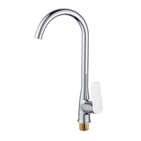 Robinet de cuisine moderne en laiton à poignée unique avec cartouche céramique, pour usage hôtelier, eau chaude/froide