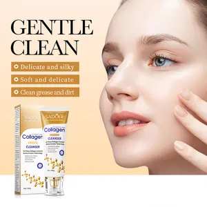 Anti Wrinkle Natural Gentle Rich Foaming Smoothing Cosmetics Anti Aging Face Clean Gel Collagen Face Cleanser Face Wash Gel