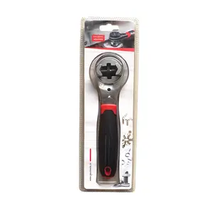 Быстрый Трещоточный ключ универсальный ручной инструмент Регулируемый 6-22 Трещоточный ключ для сантехнического велосипеда с нескользящей ручкой
