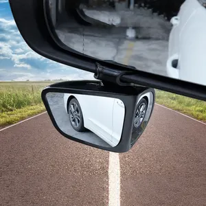 Auto 360 grand angle rond convexe miroir voiture véhicule côté angle mort double rétroviseur latéral