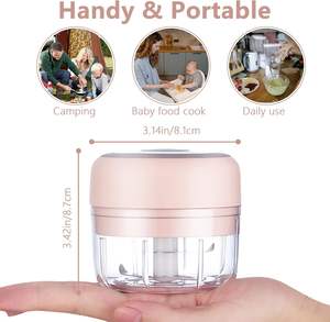 Ensemble de presse manuelle portative en verre et métal pour hacher, trancher, émincer et broyer gingembre et ail - Product Image 2