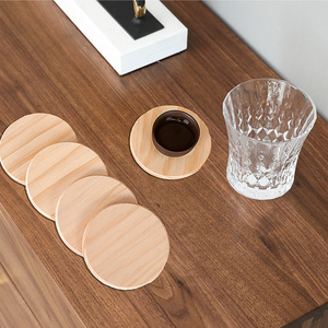 4 "lát gỗ thông chưa hoàn thành cho hàng thủ công tự nhiên & trang trí đám cưới đế lót ly trống-quà tặng kinh doanh hoàn hảo tính năng khắc - Product Image 3