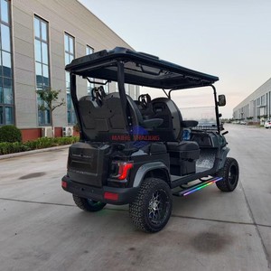 Voiturette de golf électrique tout-terrain surélevée 4 places 72V au lithium avec moteur AC silencieux et couleur de carrosserie personnalisable pour les propriétés - Product Image 4