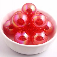 Perles acryliques transparentes brillantes effet craquelé épaisses pour la fabrication de bijoux – Nouveauté en gros
