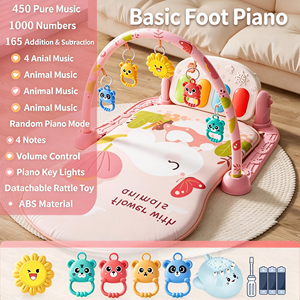 Alfombra de Juego para Piano y Sonajero Colgante, Tapete de Actividades Multifuncional para Bebés - Product Image 1