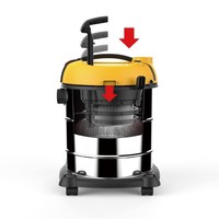 Aspirateur électrique cyclonique à sec et humide K-D/W 1200W 30L avec sac pour usage domestique/voiture/hôtel certifié CE ROHS GS