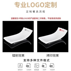 <b>Melamine</b> tableware, imitation porcelain beef hot pot platter, creative and unique fresh-cut brisket, snowflake beef, barbecue, - Product Image 5