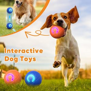 Small Smart Rolling Bouncy Jumping Dog <b>Ball</b> Toy Funny Electronic <b>Balls</b> Automatic Feature Classic Made Plastic for Modern Pet - Product Image 4
