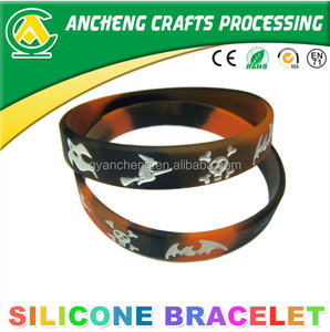 צבע מעורב מסך עיצוב מותאם אישית דיו מודפס מלא סיליקון גומי סיליקון צמיד עבור פעילות צוות ספורט - Product Image 4