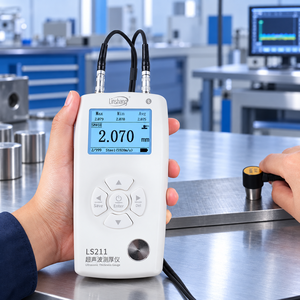 Linshang LS211 Ultrasonic Thickness Gauge with ±0.5%H Accuracy Multi-Probe Support and 240 x 160 LCD - Product Image 1