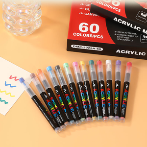 ปากกามาร์คเกอร์อะคริลิคสำหรับวาดเขียนขนาด 0.7 มม. ขายส่ง 120 สี ชุดปากกาสีอะคริลิคแบบถาวรสำหรับเขียนบนกระดาษ - Product Image 5