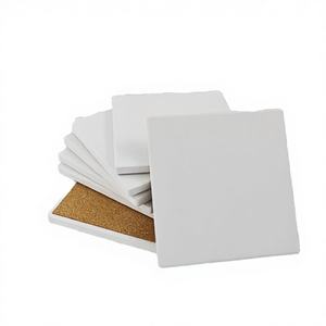 Posavasos Cuadrado de Cerámica con Base de Corcho, Antideslizante, Resistente al Calor, Ecológico, Absorbente de Agua para Coche - Product Image 4