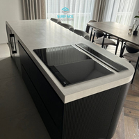 Marken-Oberflächenlösung Künstlicher Acrylstein Große Platten 6-30mm Küchenarbeitsplatten-Oberflächenmaterial